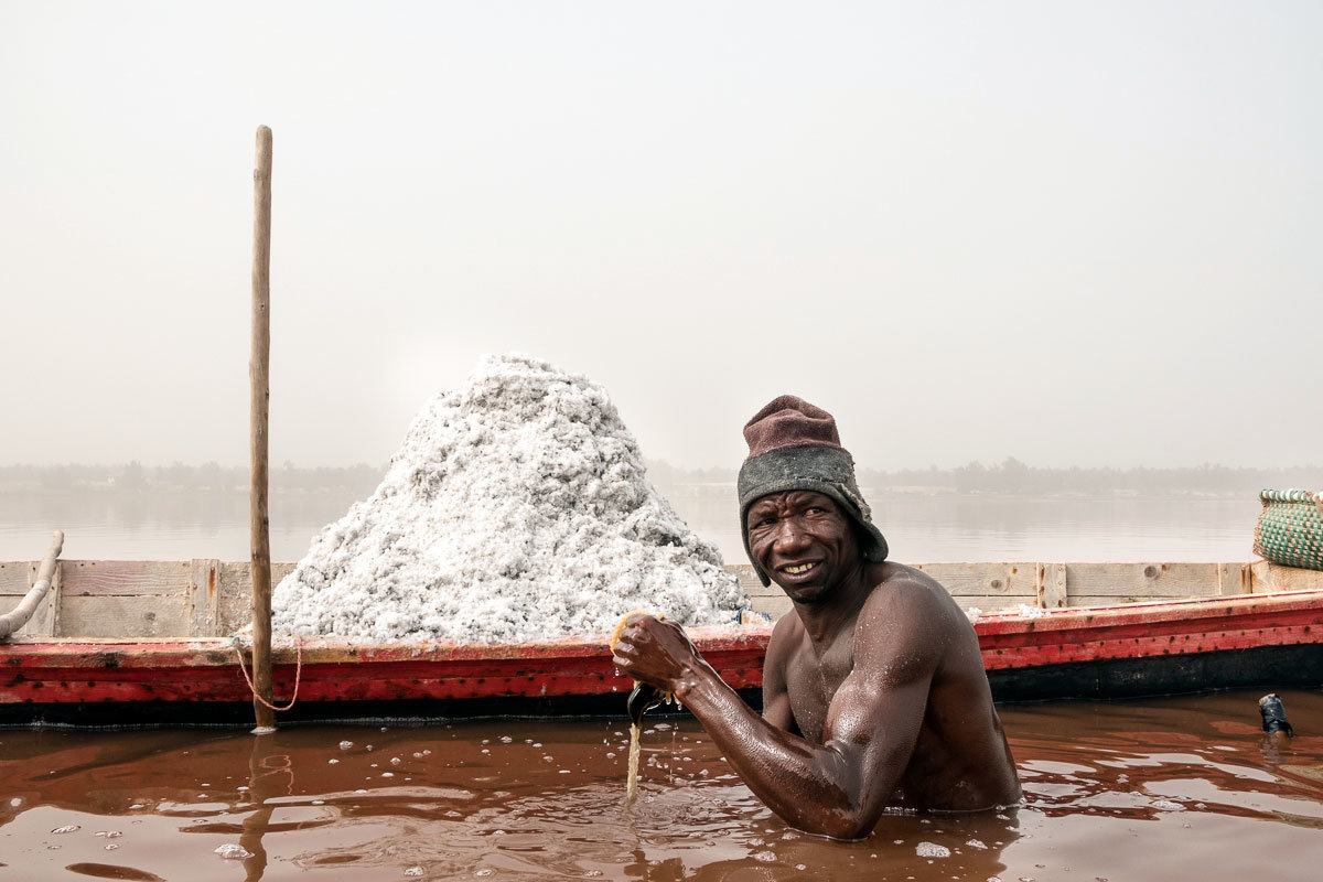 Senegal pembe göl fotoğrafları